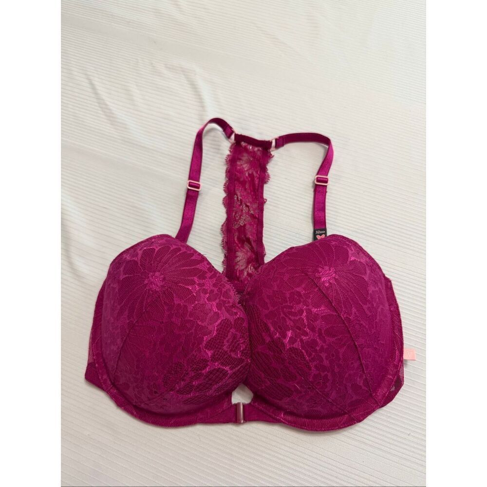 NWT VICTORIA'S SECRET Sexy Tee Lace Push-Up T-Back Bra 32DD New